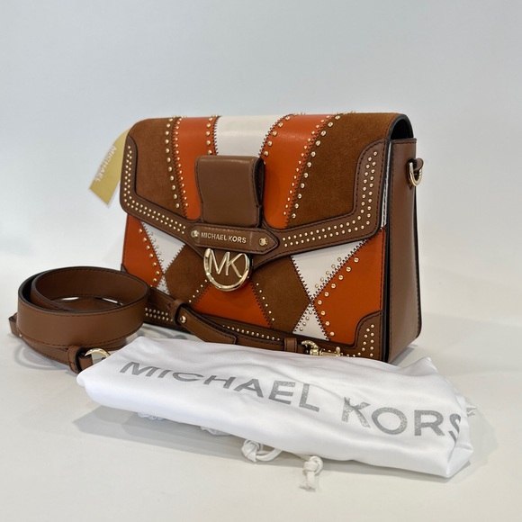 Michael Kors Jessie Large Flap Shoulder Crossbody Bag - Picture 2 of 15